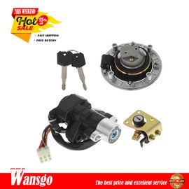 munirater For Suzuki Katana 600 750 1998-2006 Ignition Switch Fuel Gas Cap Seat Lock Keys