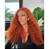 26 Inch #350 Ginger Color Deep Wave Bundle 100% Human
