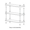 ClosetMaid 3-Tier Shelf Organizer Unit for Shoes, Accessories, Hats, Purses,