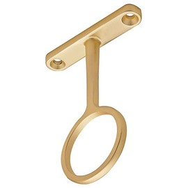 Sturdy Steel Center Closet Rod Support Bracket for Standard 1-5/16" Diameter Closet Rods (3, Matt Gold)