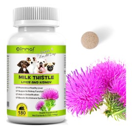 Tabletas De Cardo Mariano Para Perros Protección Hepática180