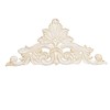Sungmor Victorian Style Cast Iron Wall Plaque, Antique White Fleur
