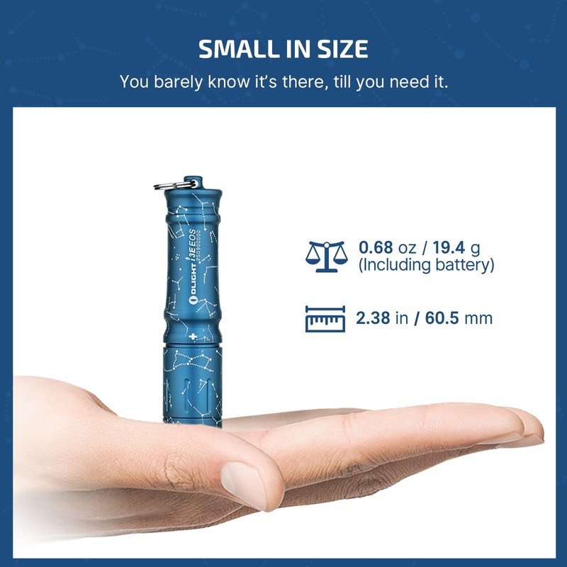 OLIGHT i3E EOS Pocket Torch 90 Lumens EDC Flashlights Compact