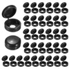 M METERXITY 100-Pack Plastic Hinged Screw Cover Caps, 6mm Shutter