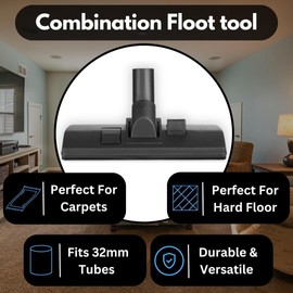 Replacement for Henry Hoover Head 32mm Attachment Vacuum Brush Head Compatible with Numatic Henry Hoover Hetty James NRV HVR Dual Pedal Floor and Carpet Tool Nozzle Vacuum Spare Vacuum Brush Head Tool
