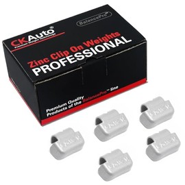 CKAuto MC-Series Zinc Clip on Wheel Weights 0.5oz, 1/2oz, Coated, 25Pcs/Box