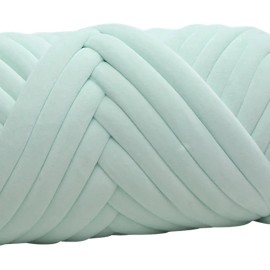Hilo Grueso De Terciopelo De 1kg, Hilo De Peso Verde Claro