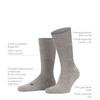 FALKE Unisex Walkie Ergo U So Wool Functional Material Plain