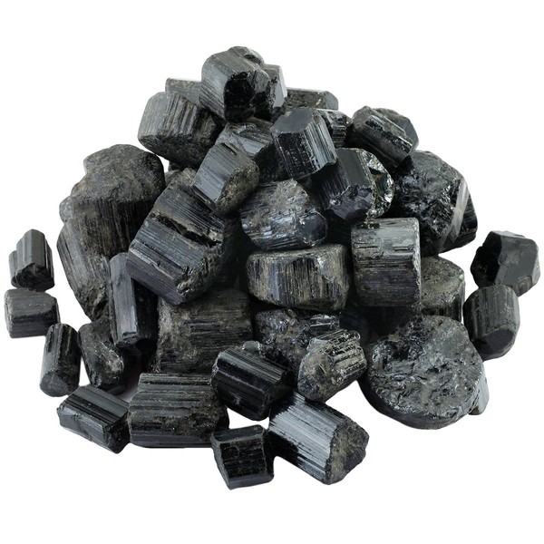 Nupuyai 460 g Raw Stones Gemstones Black Tourmaline Stones Healing Stones Decorative Stones Natural Stones for Reiki Healing Decoration