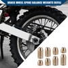 A ABSOPRO 8pcs Brass Wheel Spoke Balance Weight Refill/Set/Gold Tone