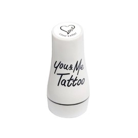 You&Me Tattoo Stamp New Large Type, Black Love Letter, 1 Piece / 유앤미 타투 스탬프 뉴 라지형, 검정 러브레터, 1개