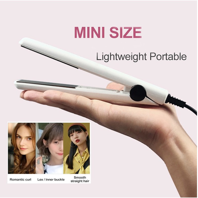 LOCAL STOCK Mini Hair Straightener and Hair Curler with Box