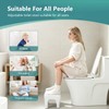 Poop Stool Toilet White Adults for Bathroom, 5.9" to 8.5"