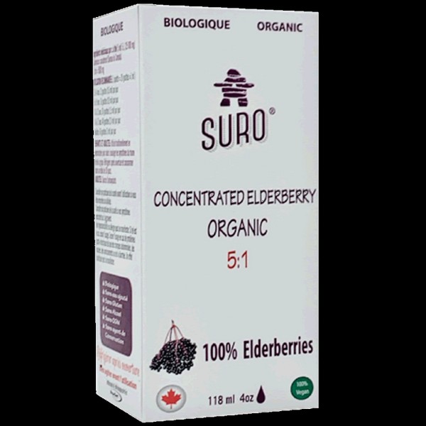 SURO CONCENTRATED ELDERBERRY ORGANIC 5:1 118ml