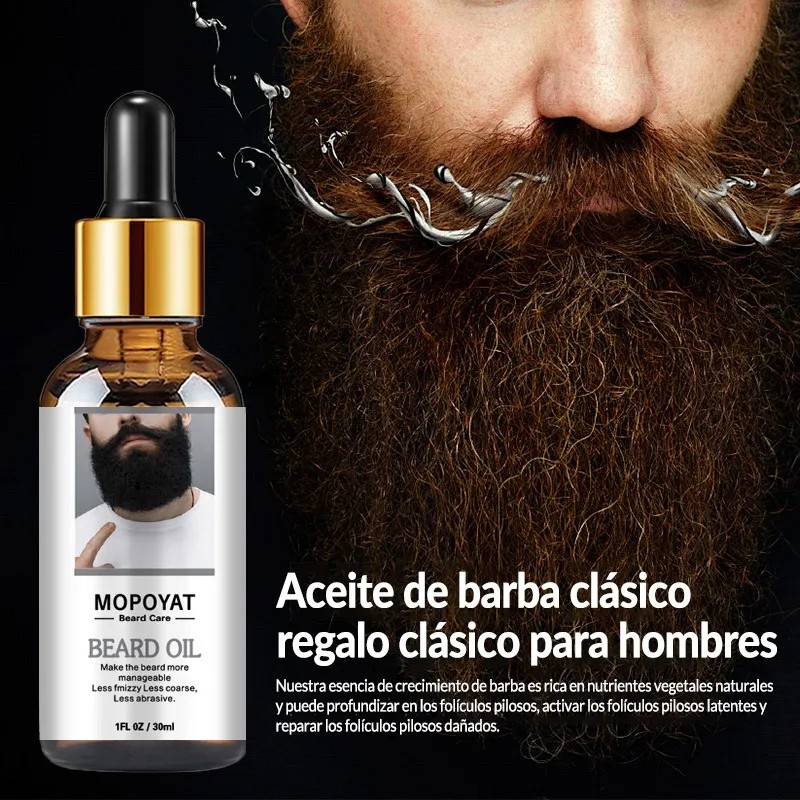 Mopoyat Aceite Natural Para Crecimiento La Barba Los Bigote