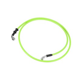 ACROPIX Universal 150cm 59.06" Motorcycle Brake Clutch Oil Hose Line Pipe Hydraulic Reinforced Stainless Steel Braided Green Car Parts