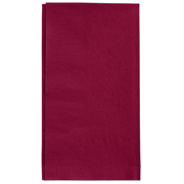 Perfectware 2 Ply Burgundy Dinner Napkins - Pack of 125ct, 2 Ply Dinner Burgundy -125