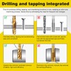 HSEAMALL 13pcs Combination Drill Tap Bit Set, Screw Tapping Threading