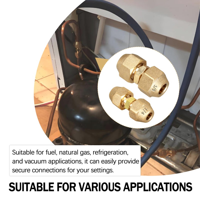 Air Conditioning Pipe Coupling Adapters with Flare Nuts and Connectors
