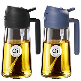 YARRAMATE 2-Pack Glass Olive Oil Sprayer - 16oz Multi-Purpose Dispenser