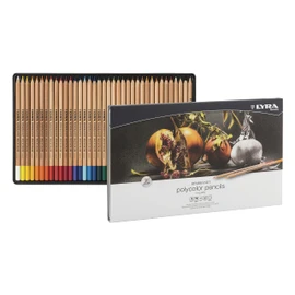 LYRA Rembrandt Polycolor, Fine Art Coloured Pencil Set, 36 Assorted Colours, Ideal for Professionals & Students