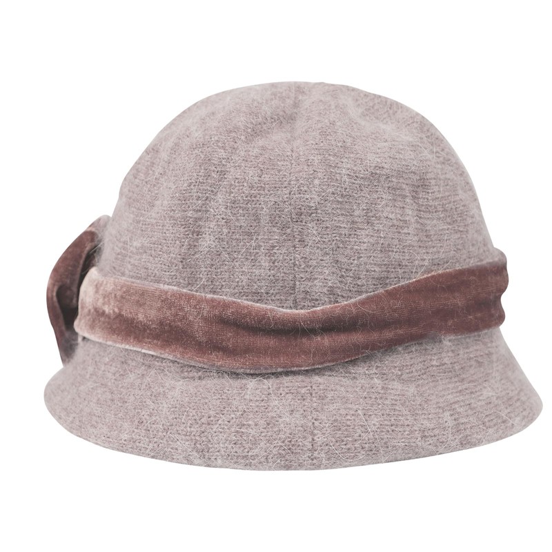 IBLUELOVER Women Felt Bowler Hat Roll-up Church Cloche Hat Floral