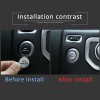 klend-cartrim Engine Start Stop Push Button Switch Sticker Fit LR4