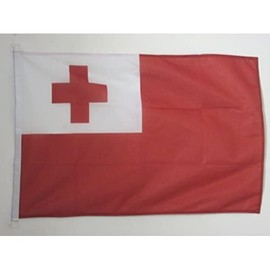 AZ FLAG PAVILLON NAUTIQUE TONGA 45x30cm - DRAPEAU DE BATEAU TONGIEN 30 x 45 cm