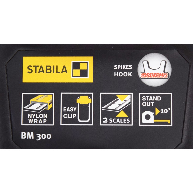 Stabila Pocket Measure Tape Bm 300 16 Ft Imperial Scale