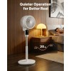 9 Inch Quiet DC Motor Pedestal Fan 80 Degrees Oscillation