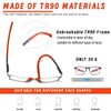 Hubeye 5 Pairs TR90 Sports Reading Glasses for Men and