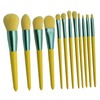 12pcs Cosmetic Brush Set Synthetic Fiber Wooden Handle Professional Makeup