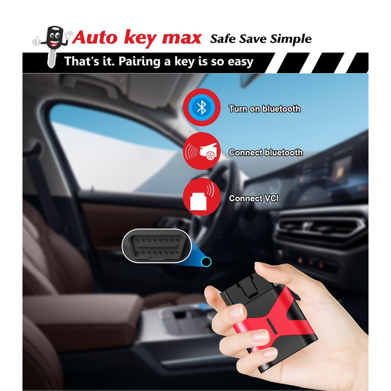 2 Programmable Key fob ,Simple Programmer Tool Compatible for 2014