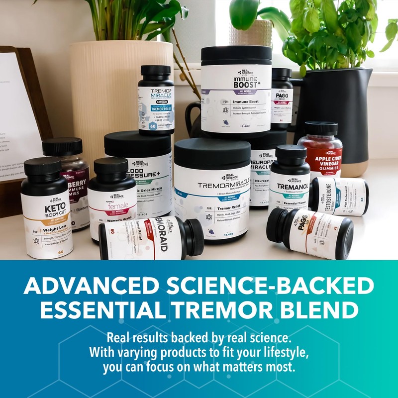 Tremanol Natural Aid Essential Tremor Relief Herbal Supplement for Neurological