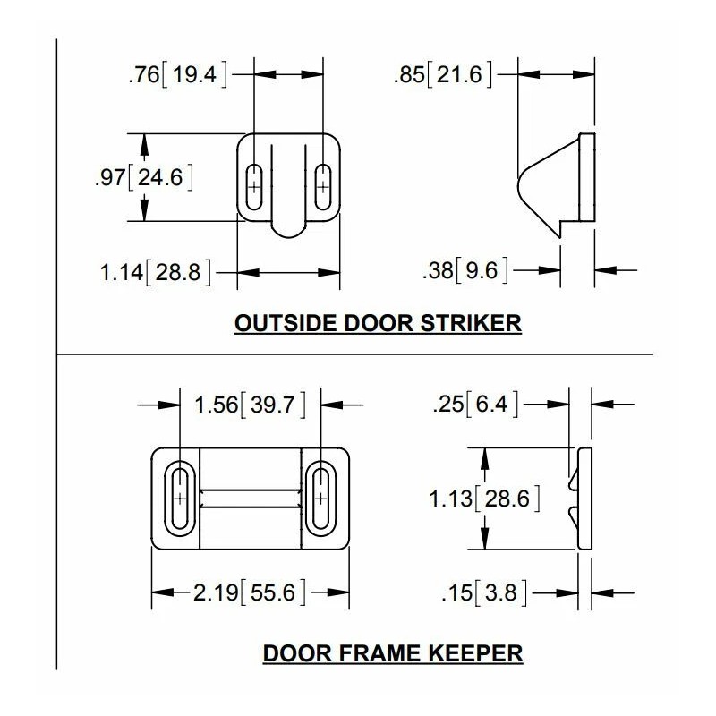 SPEP RV Screen Door Latch Universal(Right Hand or Left Hand)