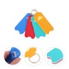 Minkissy 12pcs Pu Lipstick Holder Keychain Portable Lip Balm Keychain