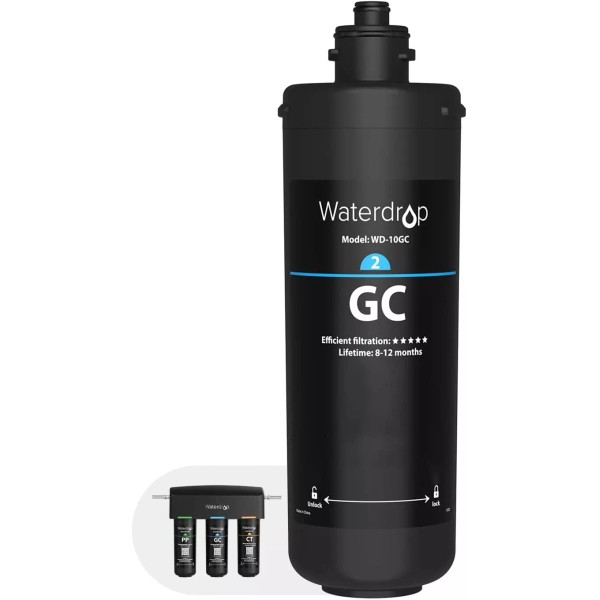 Waterdrop WD-10GC Under Sink Water Filter, Replacement for Waterdrop TSA