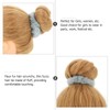 Mobestech 2pcs Faux Fur Ponytail Holders Elastic Hair Scrunchies for