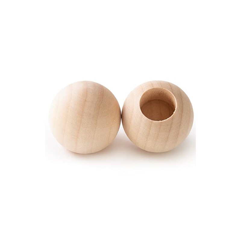 Pinehurst Crafts Wood Dowel Rod End Caps, 1-1/4 Inch Diameter