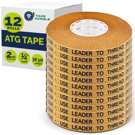 Alanson Products ATG Tape [12 Rolls] 1/4" - Refill Rolls for Pink Glider & #714 Dispenser
