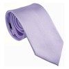 ZENXUS Regular Lilac Lavender Tie and Pocket Square for Men,