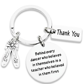 Kivosliviz Dance Teacher Appreciation Keychian for Teachers End of Year Jewelry Gift for Dance Team