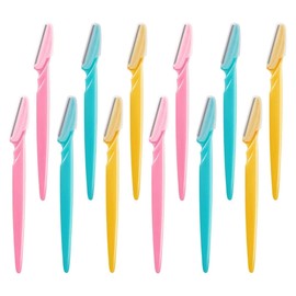 Face Razors for Women x12 GLAMZA Dermaplaning Blades for Face, Eyebrows, Legs, Arms etc - Removes Unwanted Peach Fuzz & Facial Hair