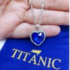 Dtup Collar Titanic Corazón Del Mar Original + Bolsa Terciopelo