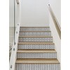Simple Shapes Herringbone Lines Peel and Stick Stair Riser Strips
