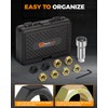 MateAuto Axle Spindle Rethreading Kit,10 Piece Precision Restorer Master Repair