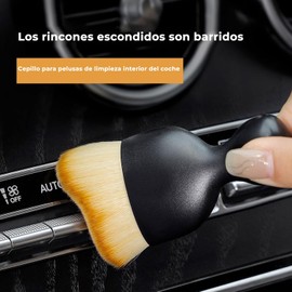 MOCOFLY（4pcs） Cepillo de Limpieza para Automóvil, Cepillo para Quitar el Polvo, Cepillo para Detalles, Herramienta de Limpieza de Polvo para Limpiar el Interior del Automóvil Esponjoso Suave Sin Olor