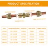 5/8-Inch AC Pipe Joint Connectors, Free Welding Brass Pipe Coupler