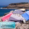 SUNSPUN LINENS Turkish Beach Towel, 39x63in Extra Large Quick Dry