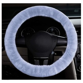 Steering Wheel Cover Fluffy Plush Universal Car Steering Wheel Cover Fluffy Soft Anti Slip Plush Steering Wheel Cover Warm Thick Soft Steering Wheel Cover Interior Car Accessories Winter